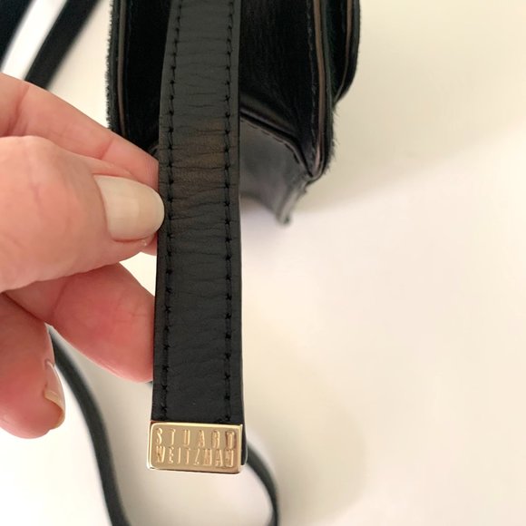 Stuart Weitzman Green Pony Hair Crossbody Bag - Picture 5 of 12